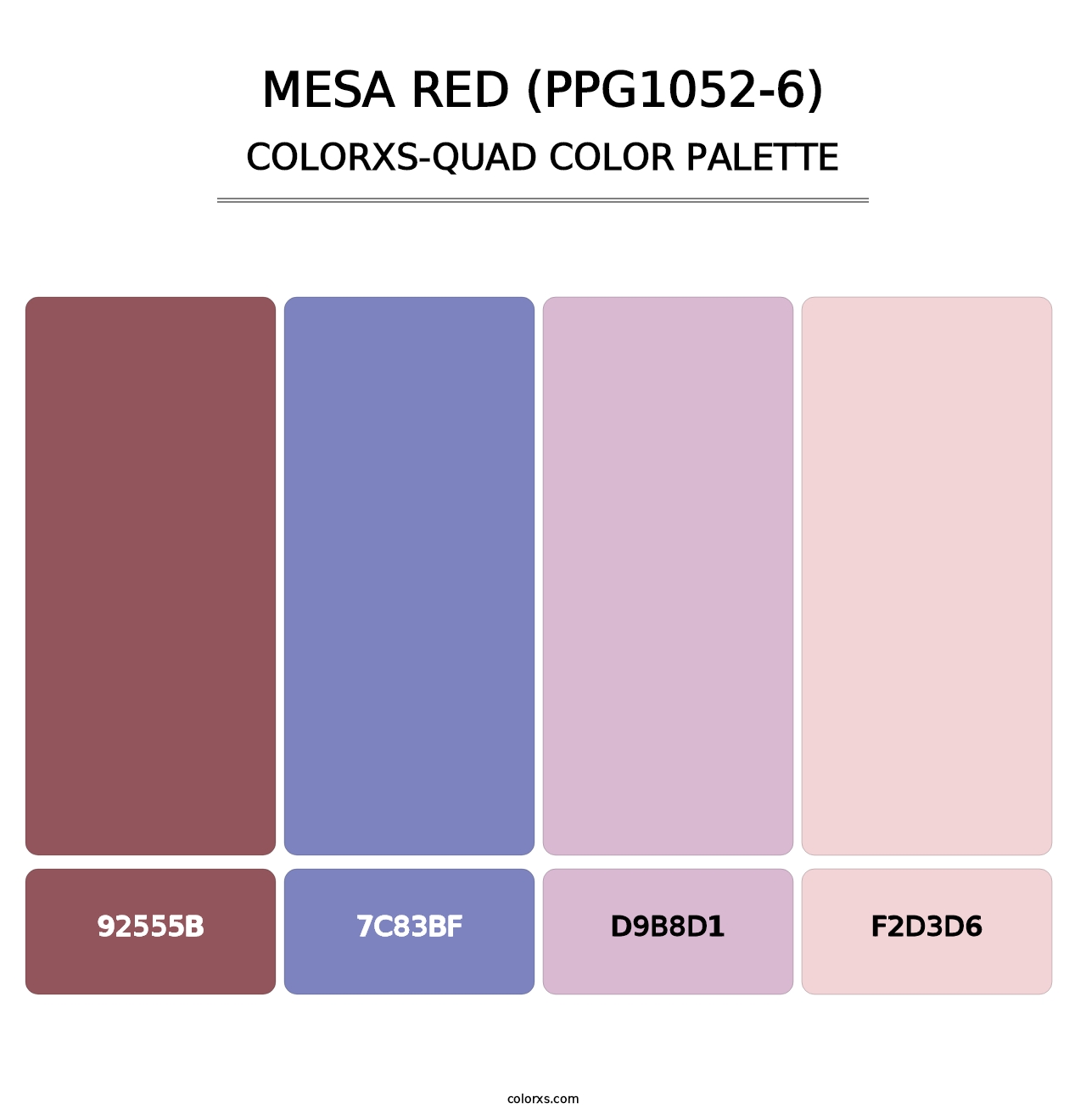 Mesa Red (PPG1052-6) - Colorxs Quad Palette
