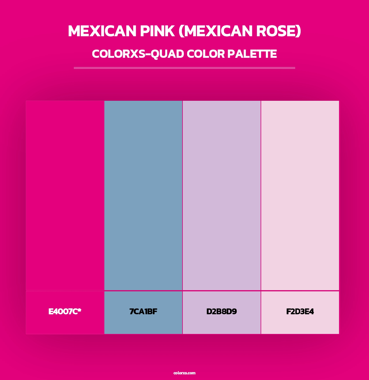Mexican Pink (Mexican Rose) - Colorxs Quad Palette