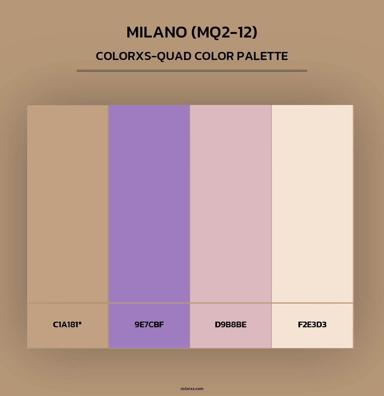 Milano (MQ2-12) - Colorxs Quad Palette