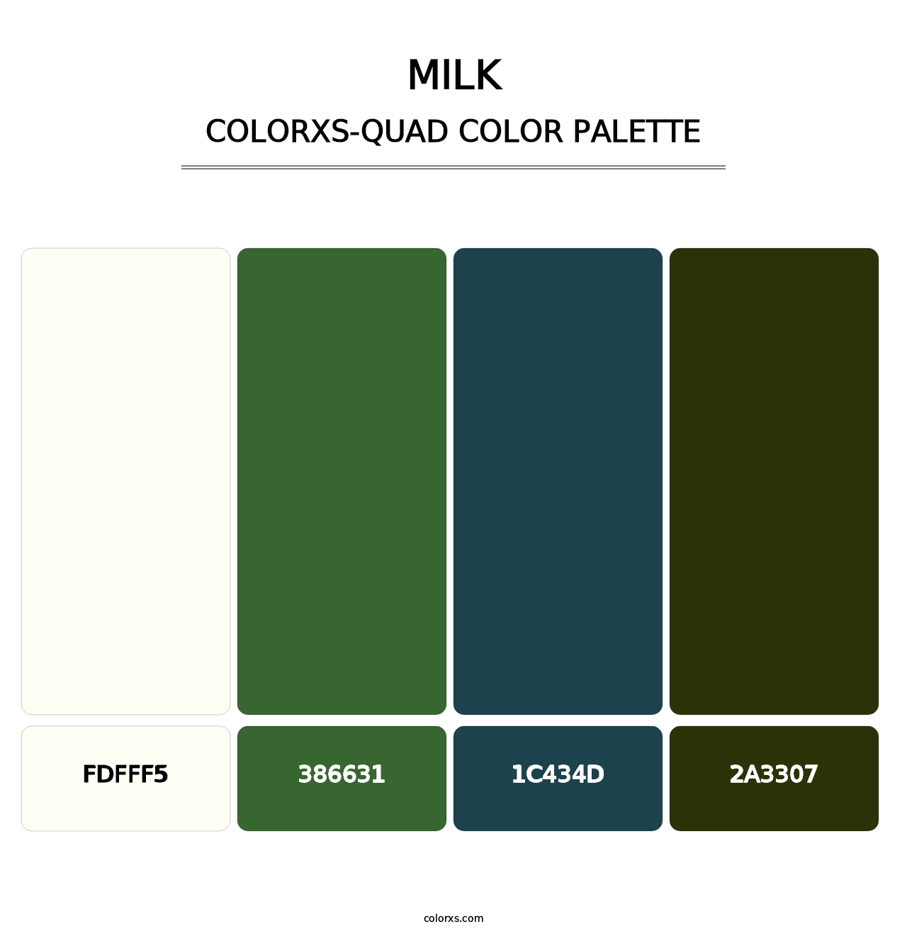 Milk - Colorxs Quad Palette
