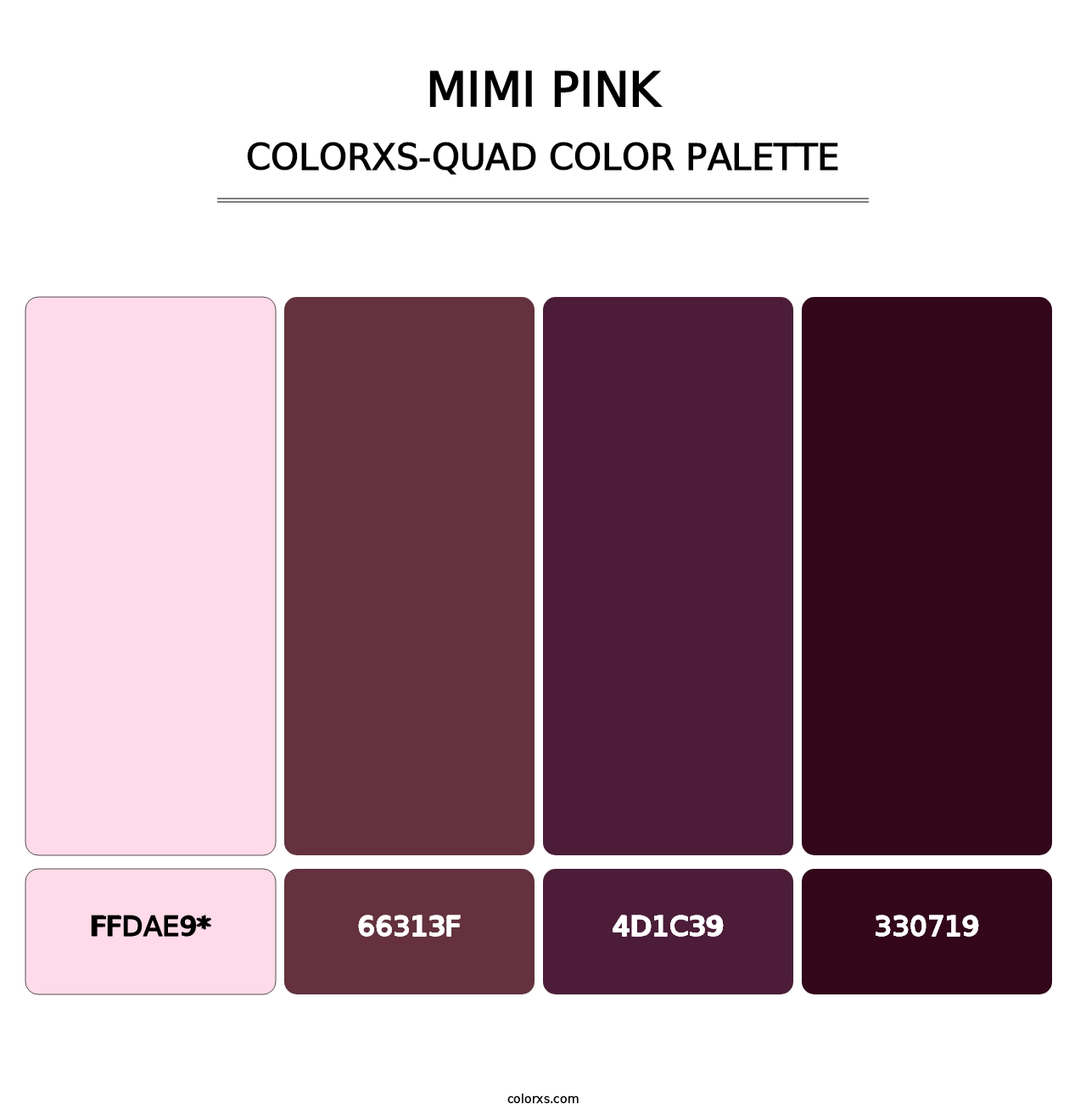 Mimi Pink - Colorxs Quad Palette
