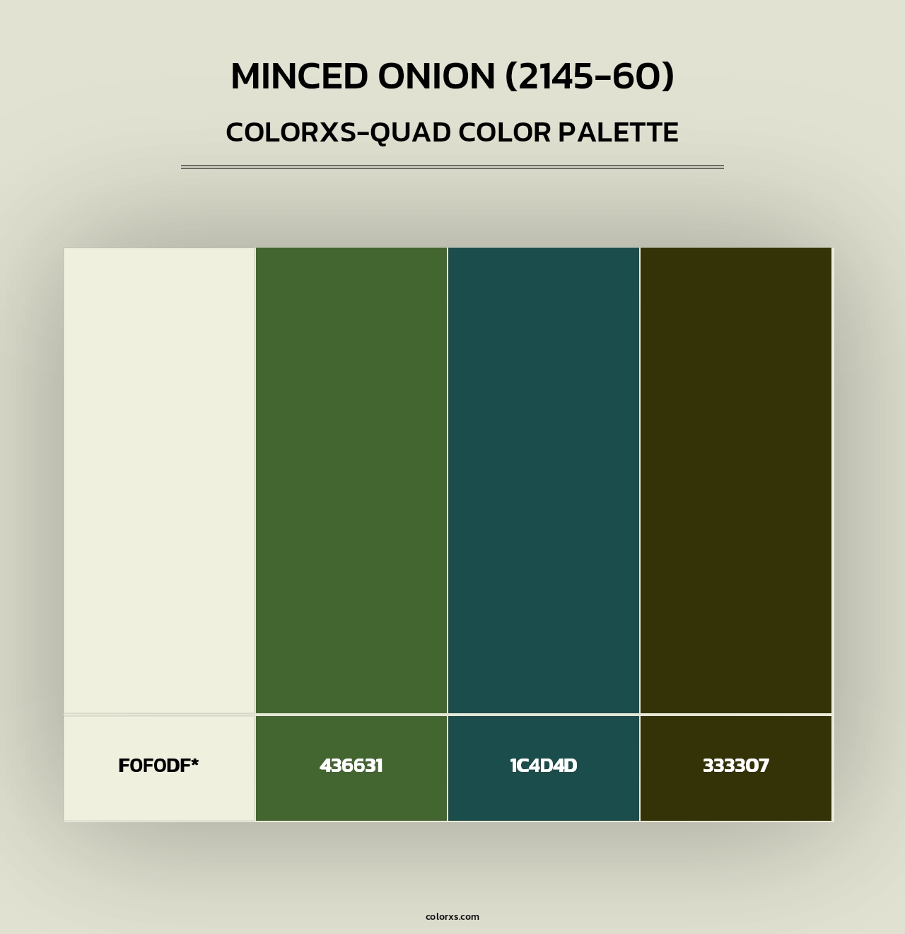 Minced Onion (2145-60) - Colorxs Quad Palette