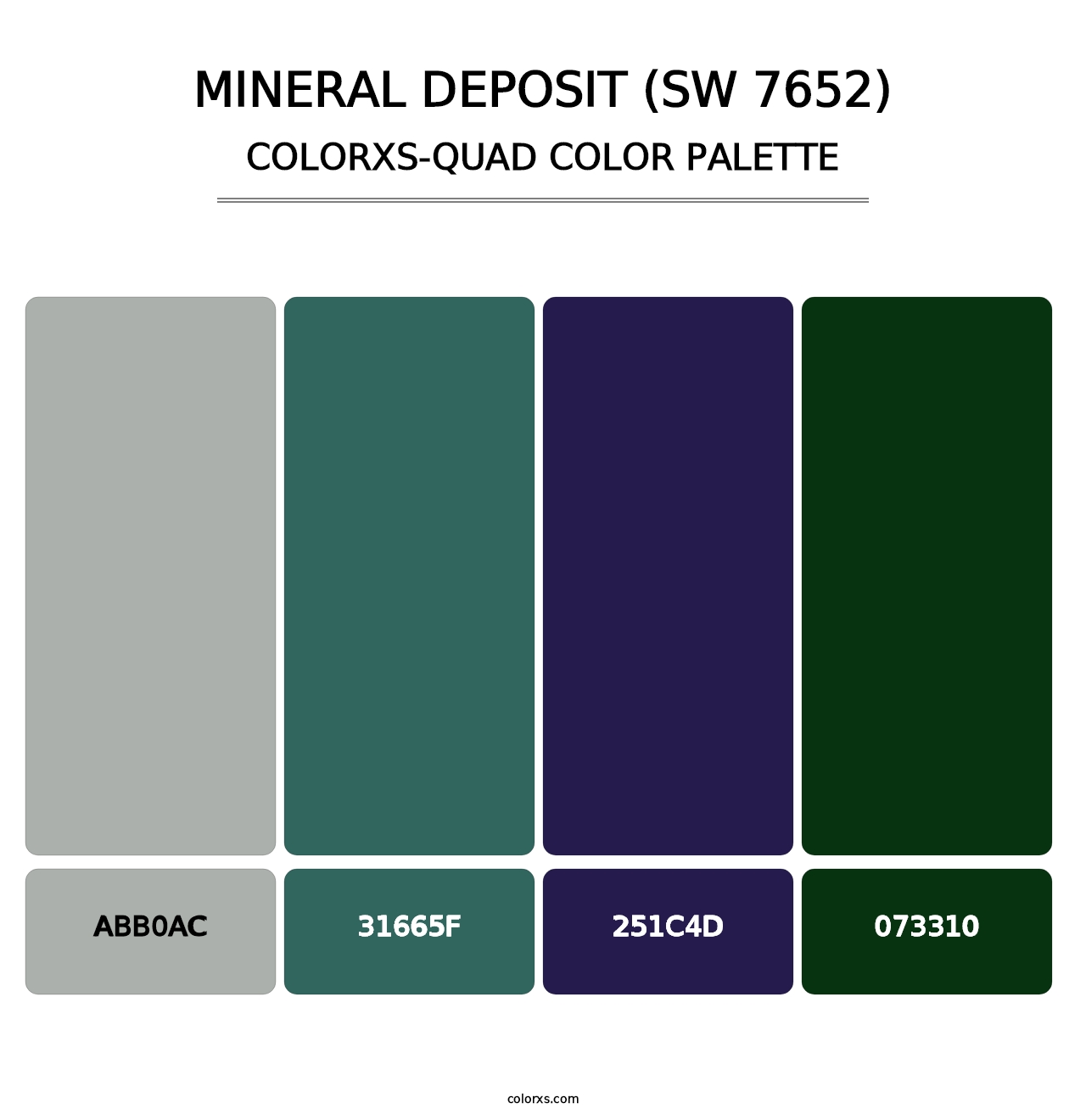 Mineral Deposit (SW 7652) - Colorxs Quad Palette
