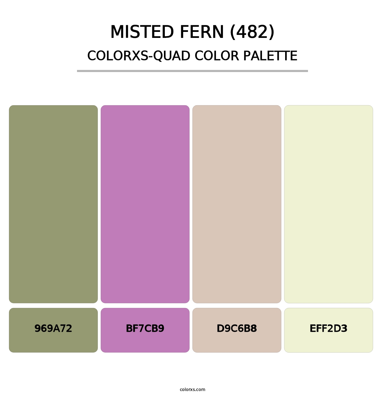 Misted Fern (482) - Colorxs Quad Palette