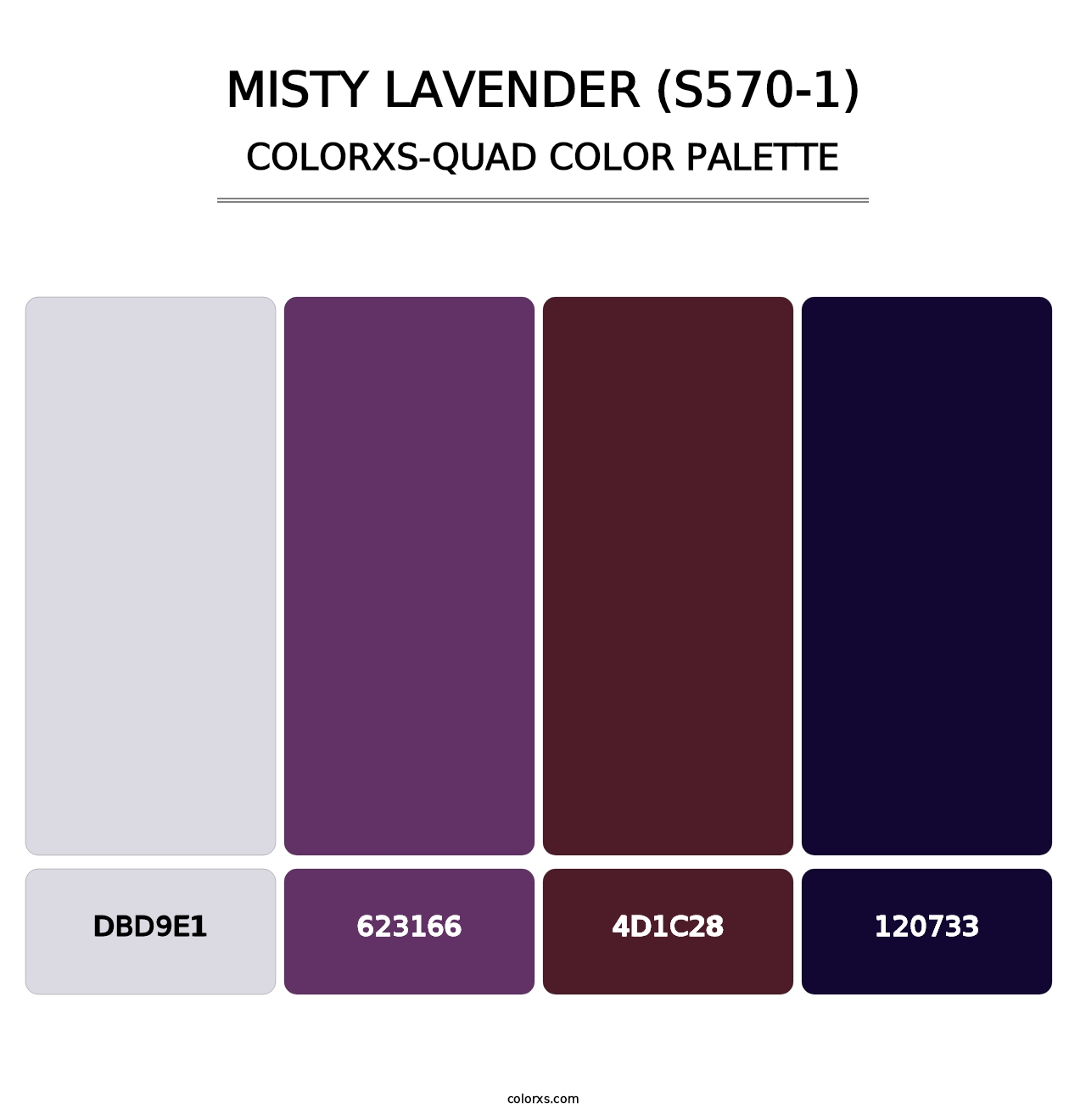 Misty Lavender (S570-1) - Colorxs Quad Palette