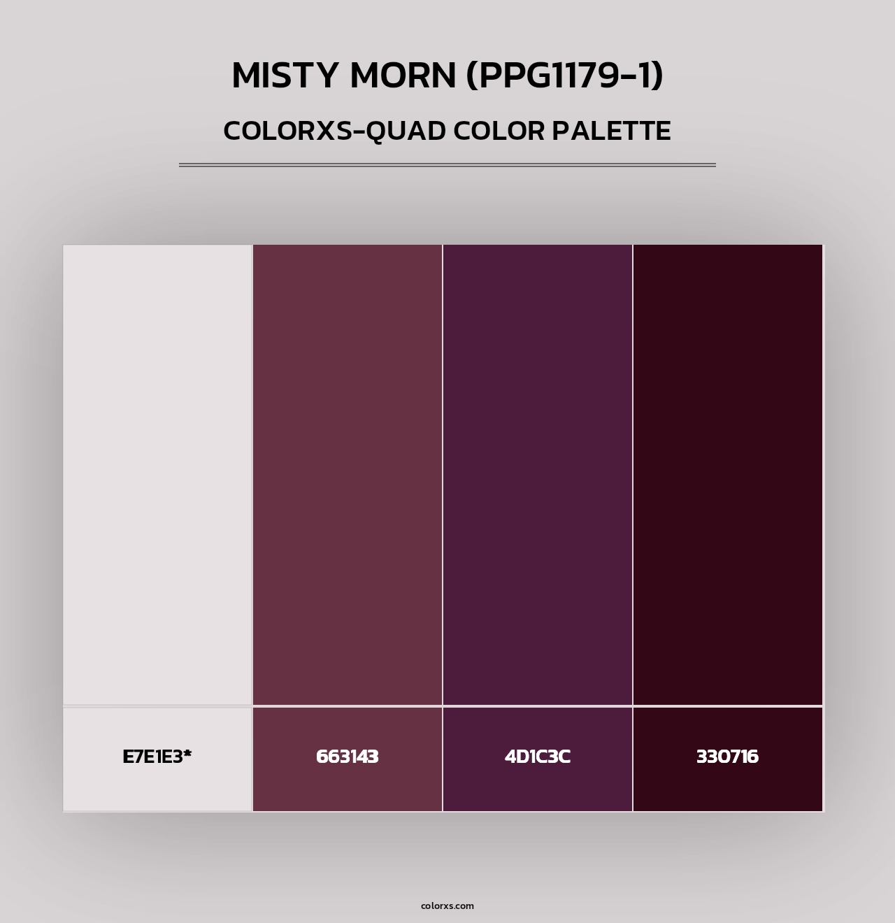 Misty Morn (PPG1179-1) - Colorxs Quad Palette