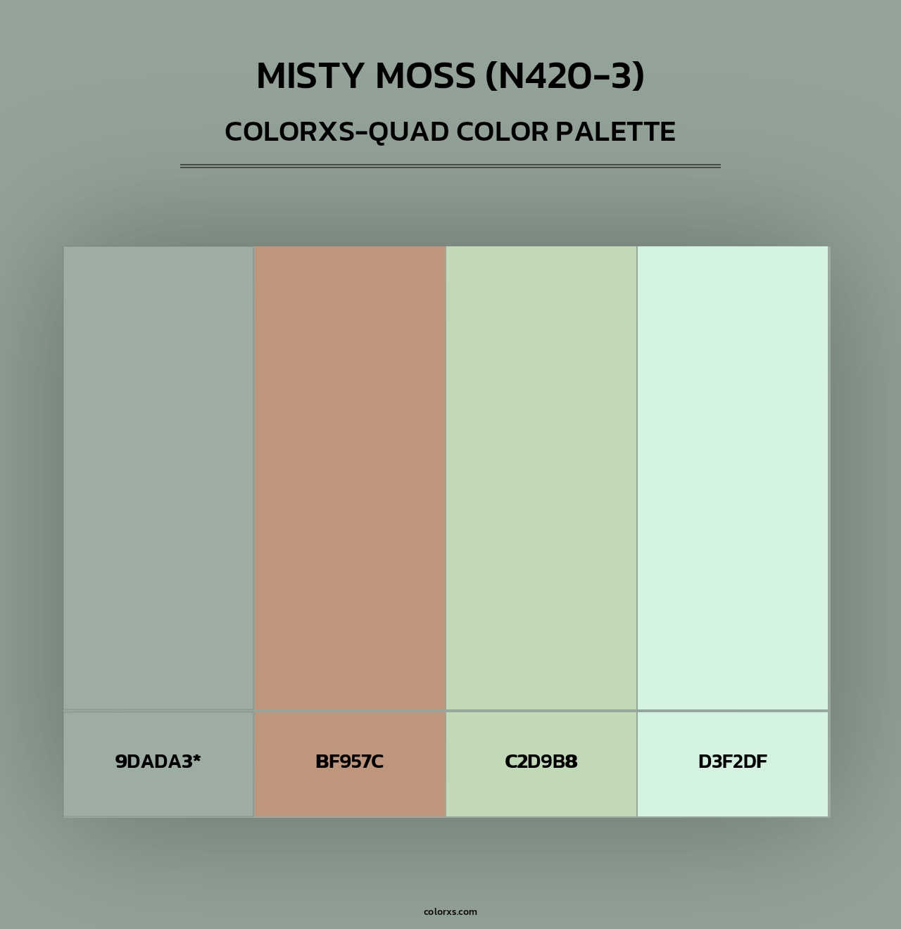 Misty Moss (N420-3) - Colorxs Quad Palette