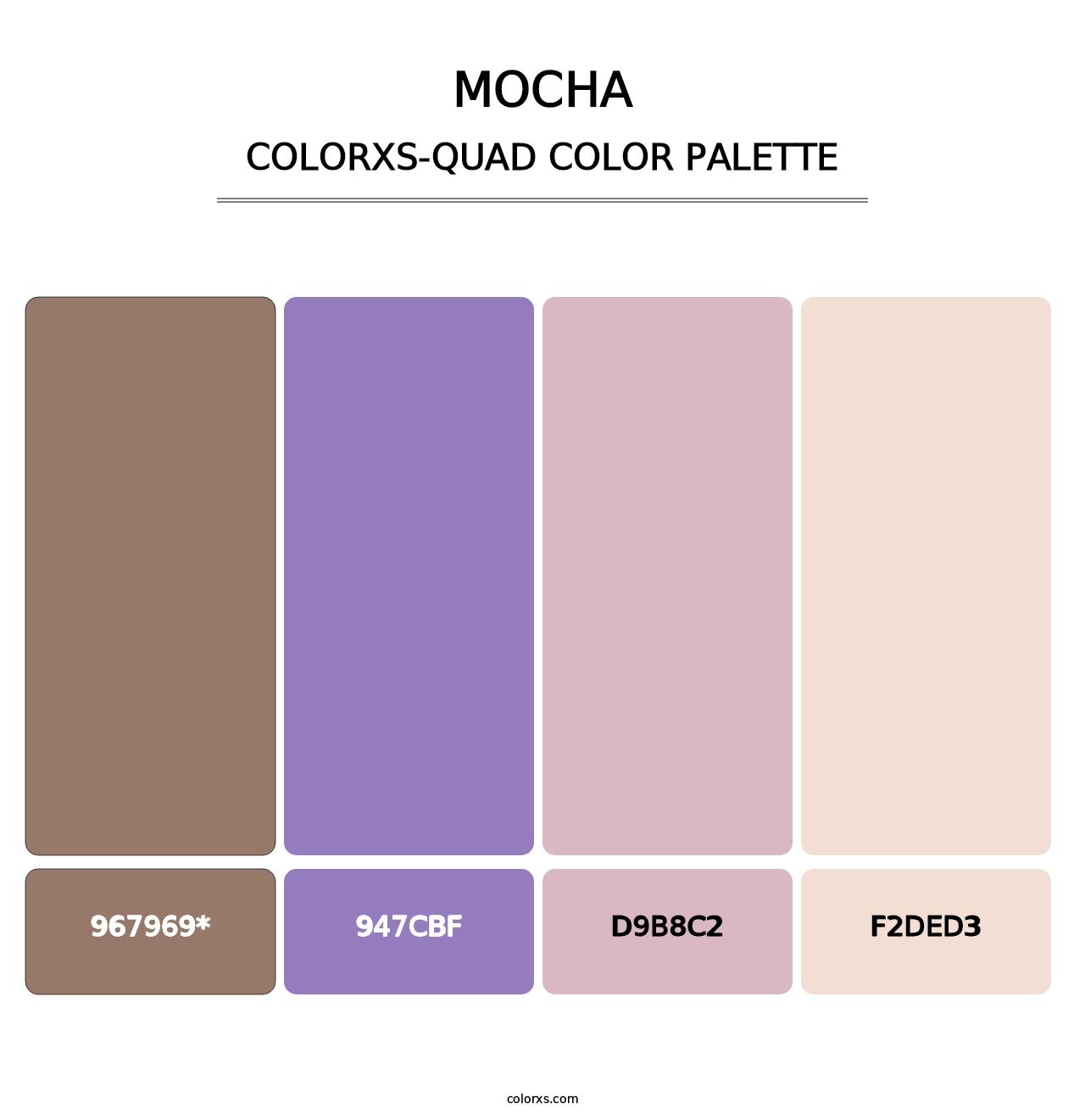 Mocha - Colorxs Quad Palette