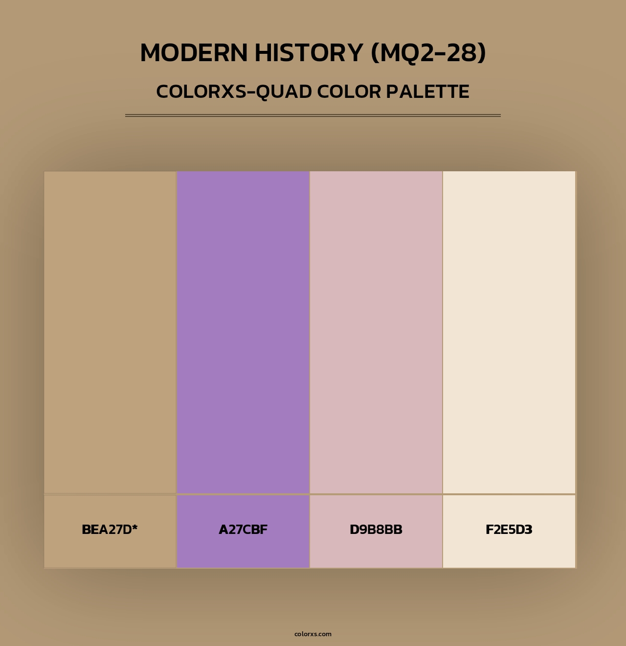 Modern History (MQ2-28) - Colorxs Quad Palette