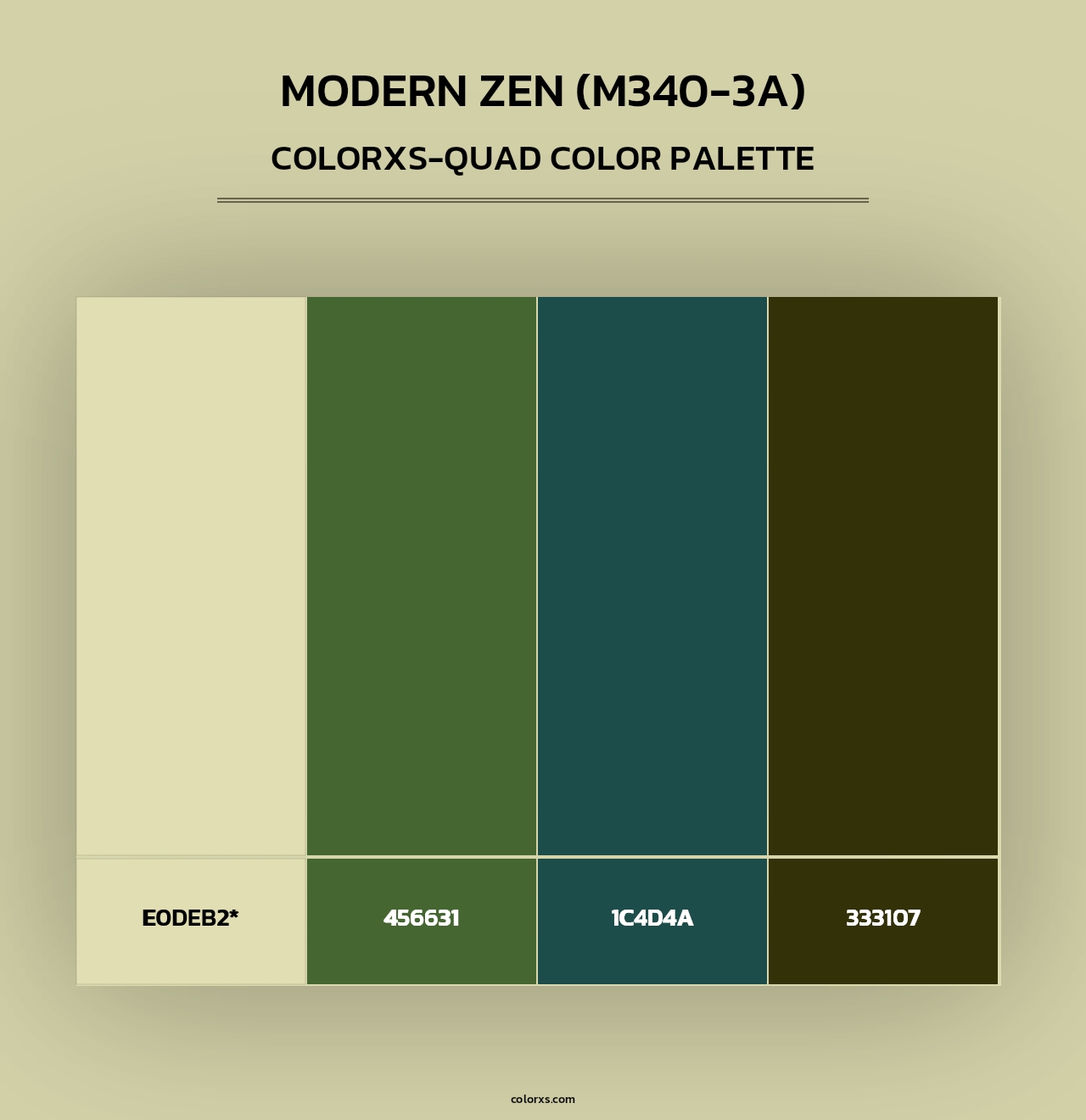 Modern Zen (M340-3A) - Colorxs Quad Palette