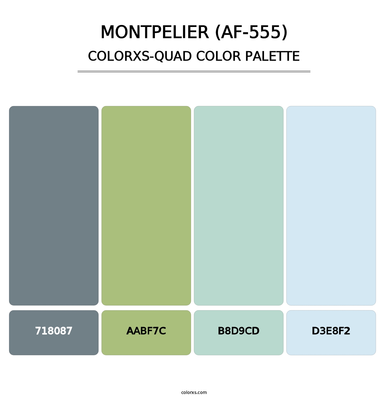 Montpelier (AF-555) - Colorxs Quad Palette