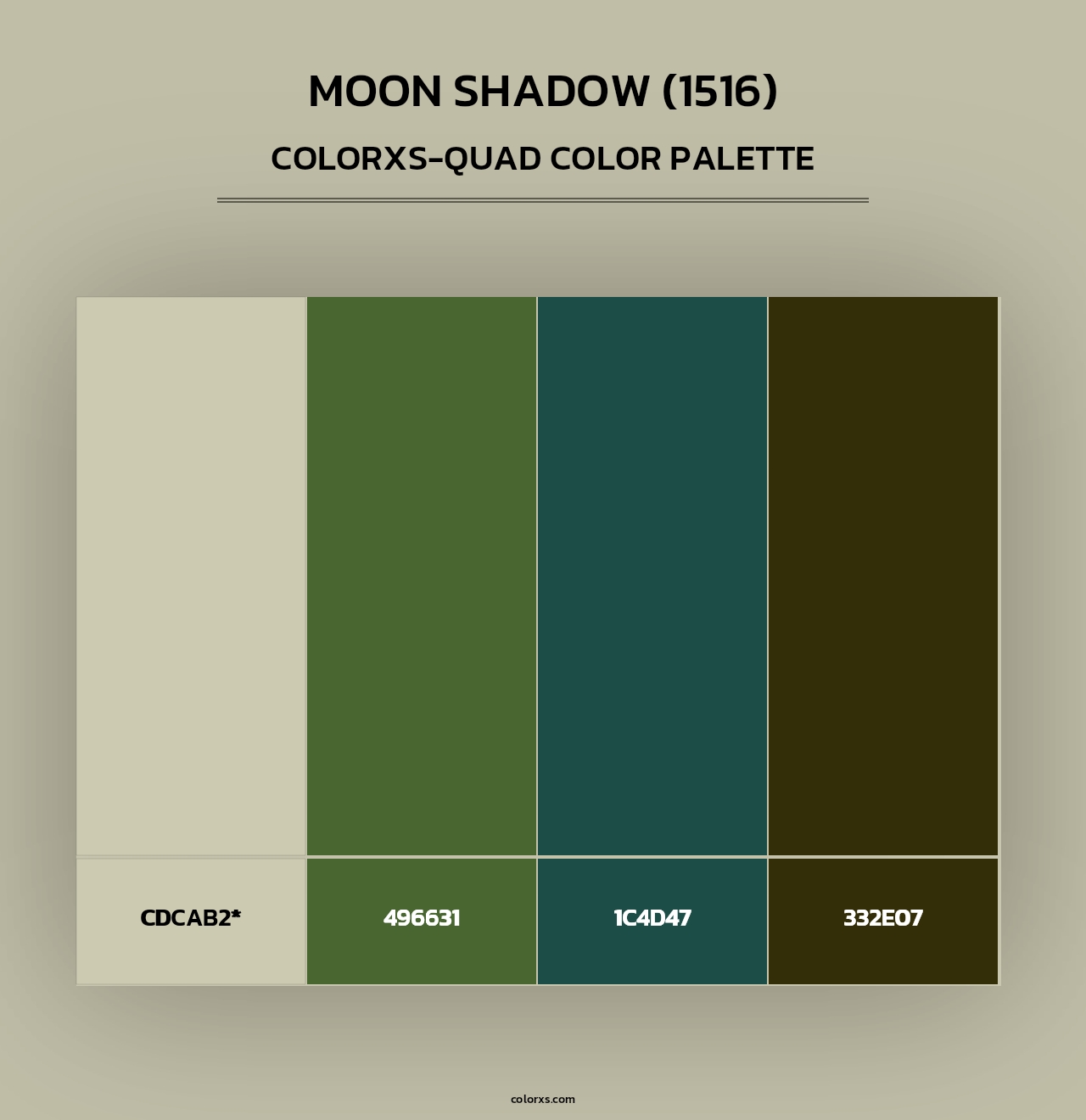Moon Shadow (1516) - Colorxs Quad Palette