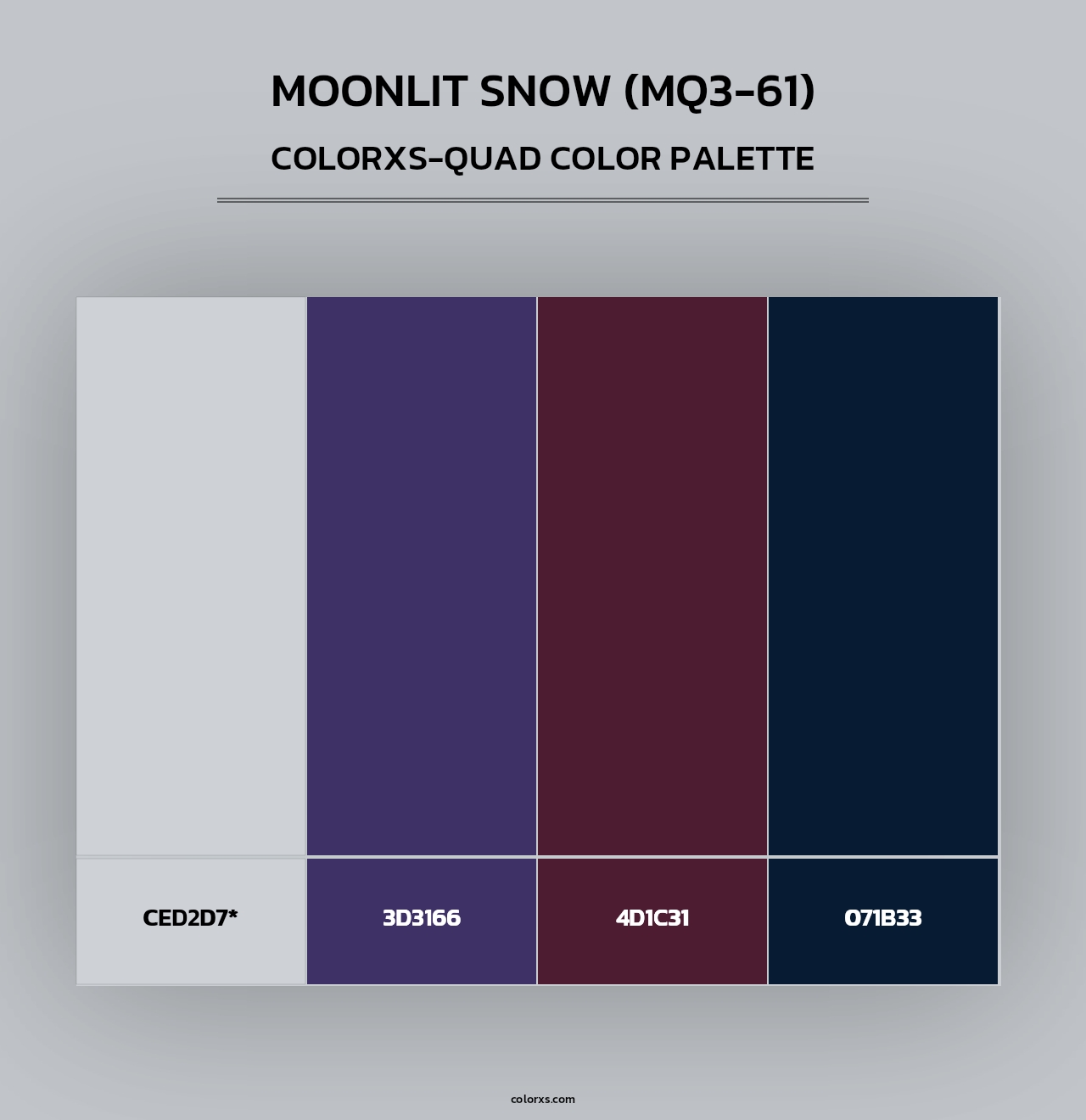Moonlit Snow (MQ3-61) - Colorxs Quad Palette