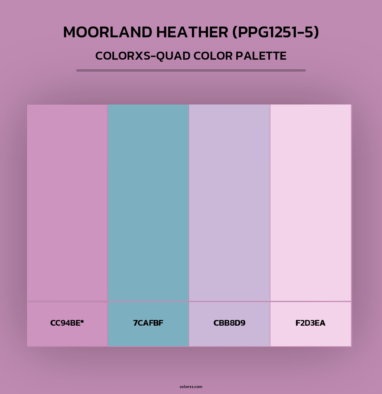 Moorland Heather (PPG1251-5) - Colorxs Quad Palette