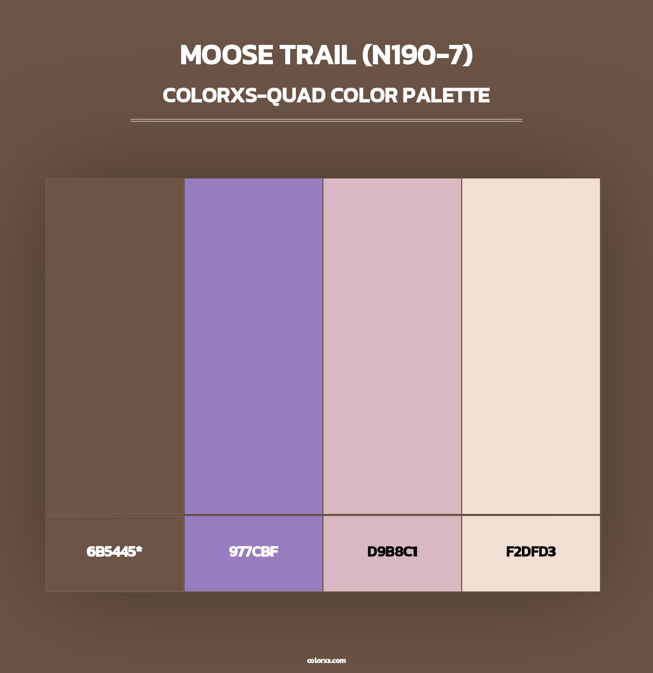 Moose Trail (N190-7) - Colorxs Quad Palette