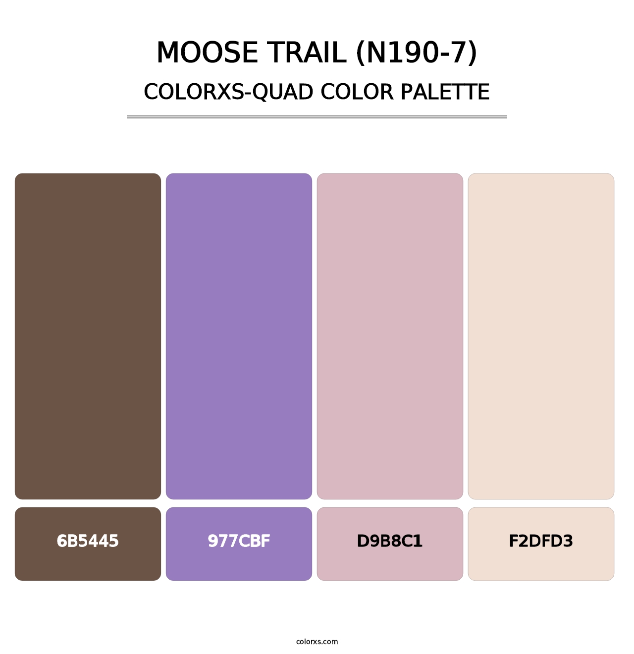 Moose Trail (N190-7) - Colorxs Quad Palette