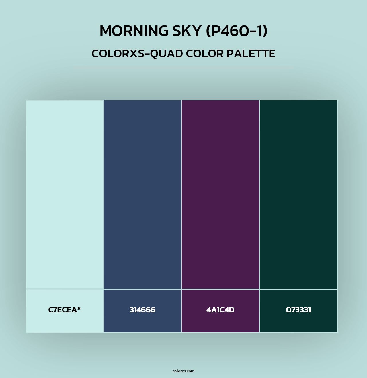 Morning Sky (P460-1) - Colorxs Quad Palette
