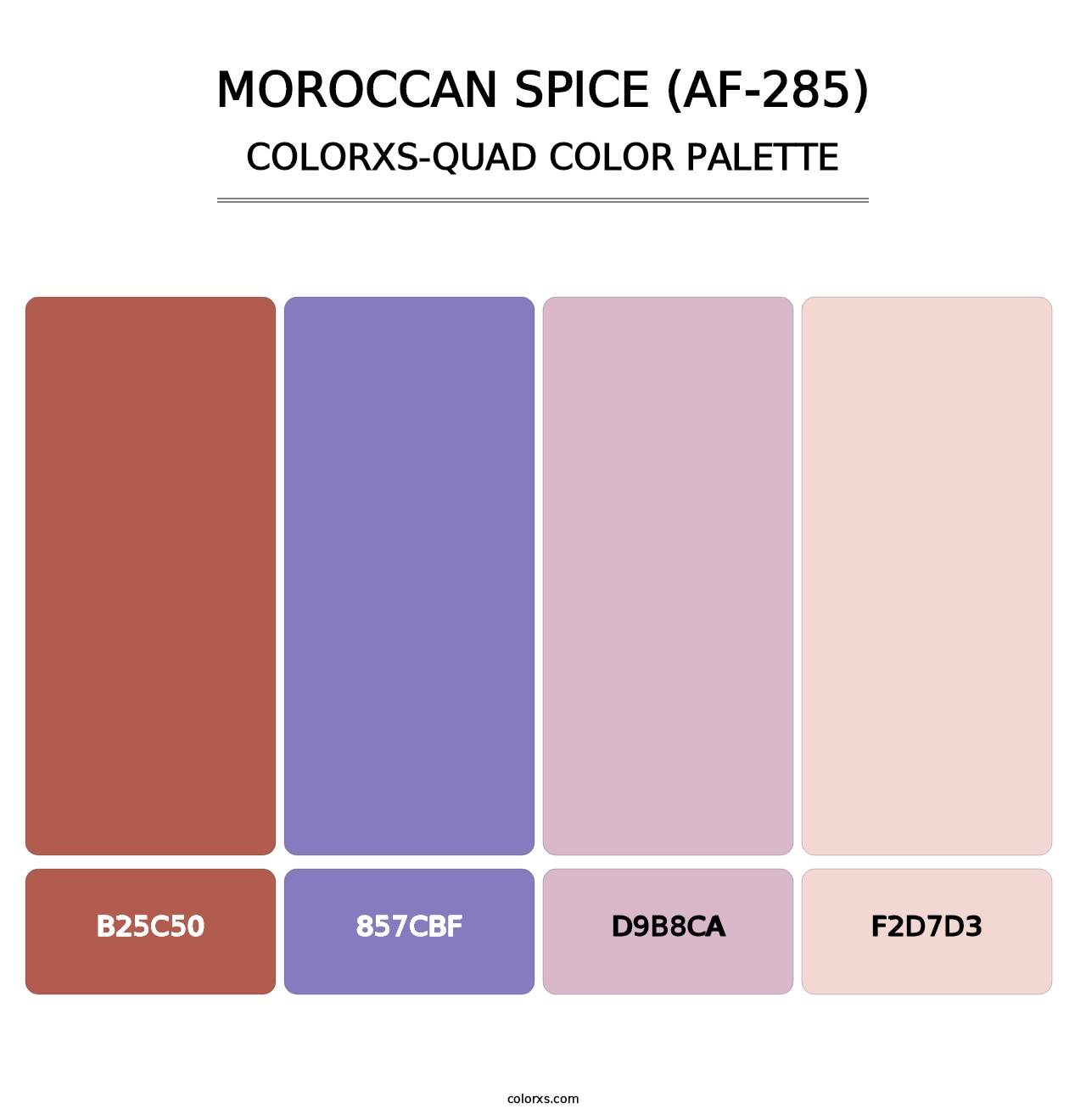 Moroccan Spice (AF-285) - Colorxs Quad Palette