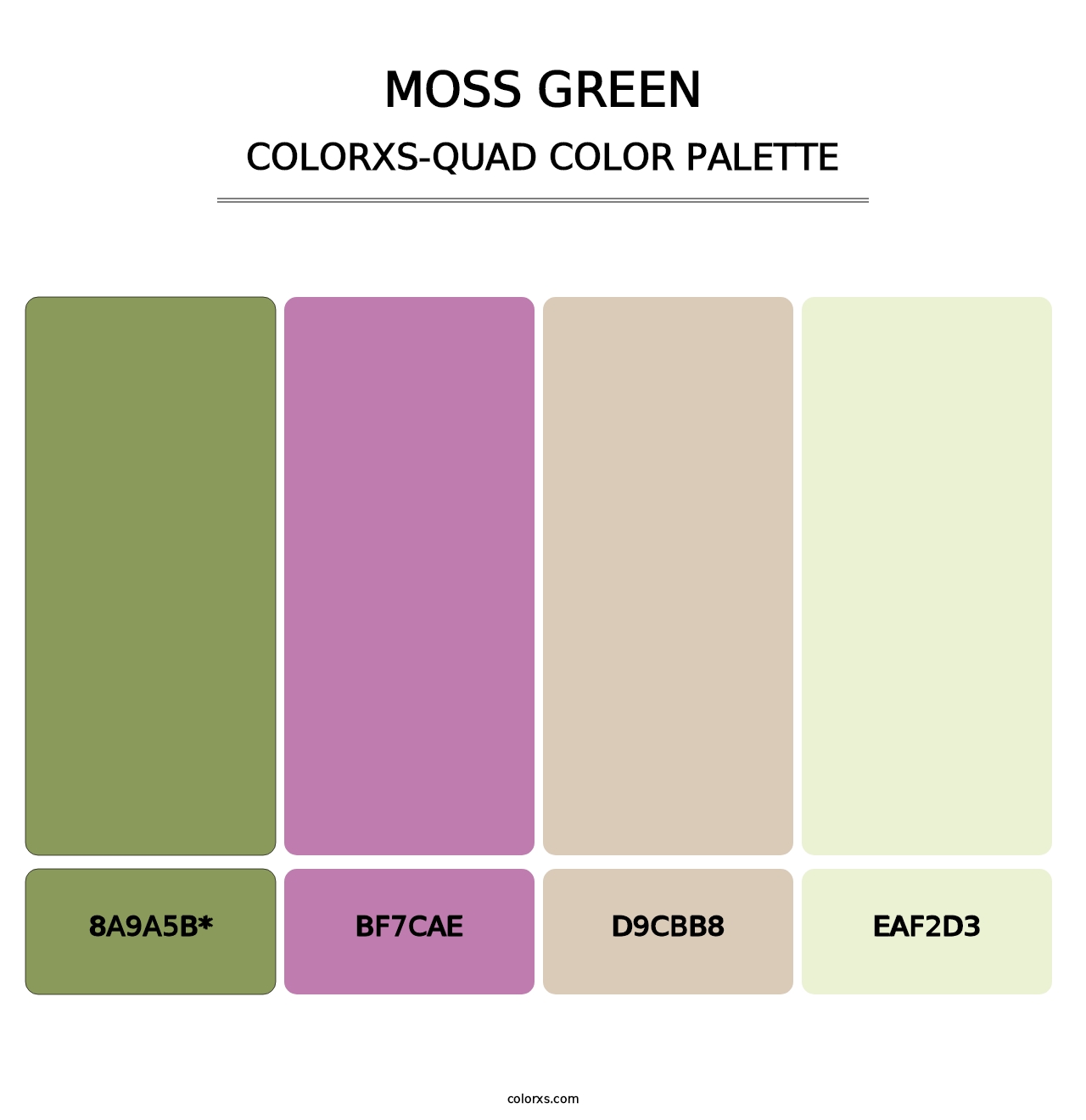 Moss Green - Colorxs Quad Palette