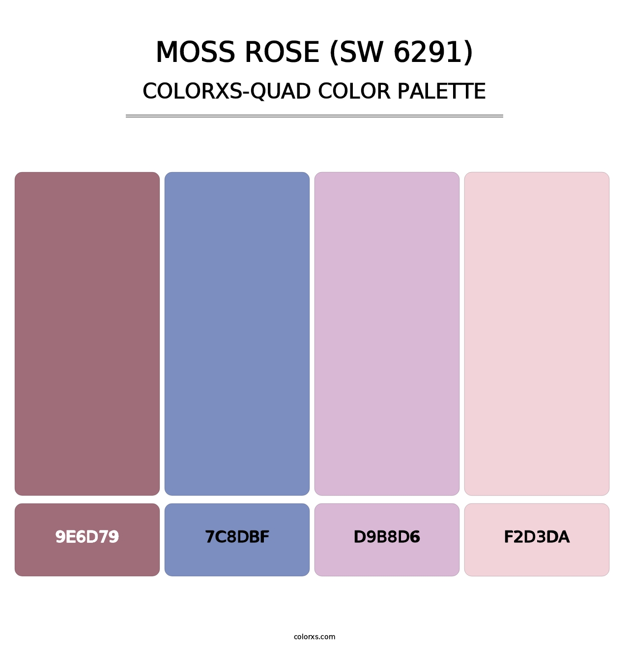 Moss Rose (SW 6291) - Colorxs Quad Palette