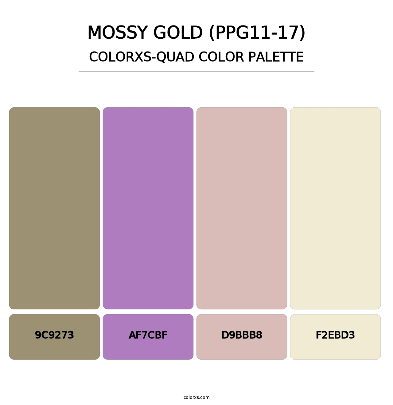 Mossy Gold (PPG11-17) - Colorxs Quad Palette