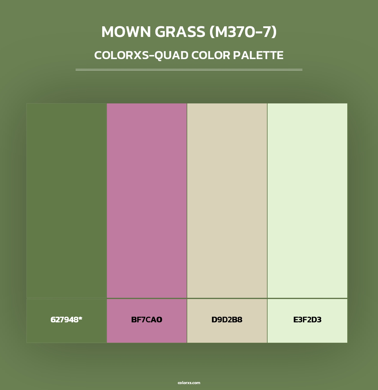 Mown Grass (M370-7) - Colorxs Quad Palette