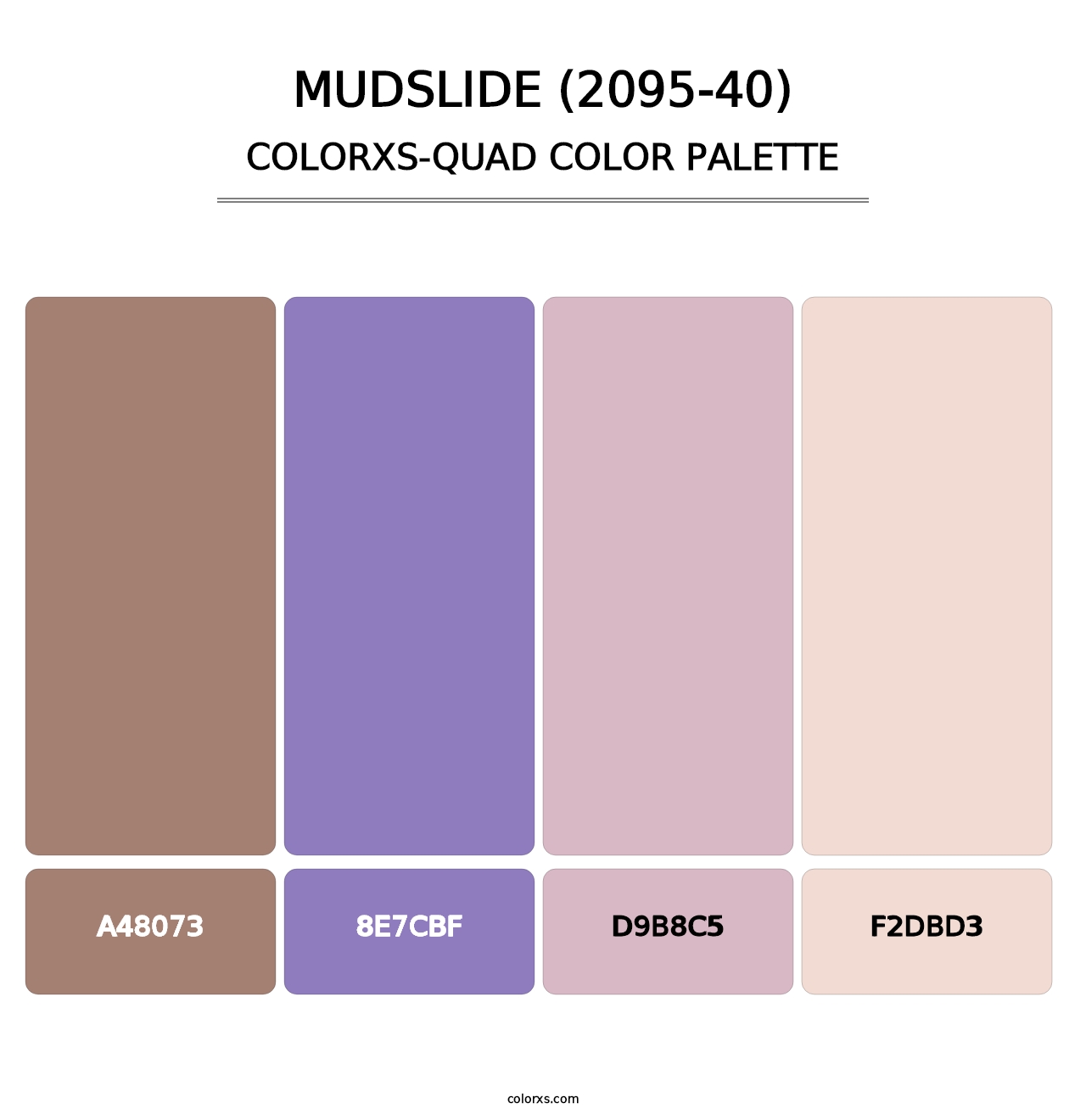 Mudslide (2095-40) - Colorxs Quad Palette