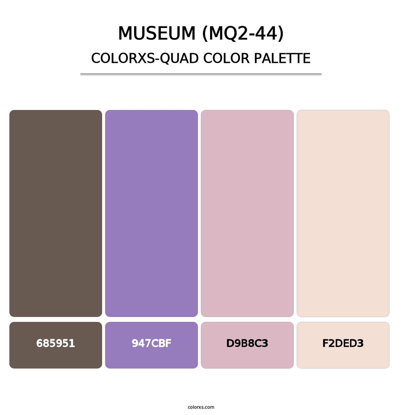Museum (MQ2-44) - Colorxs Quad Palette
