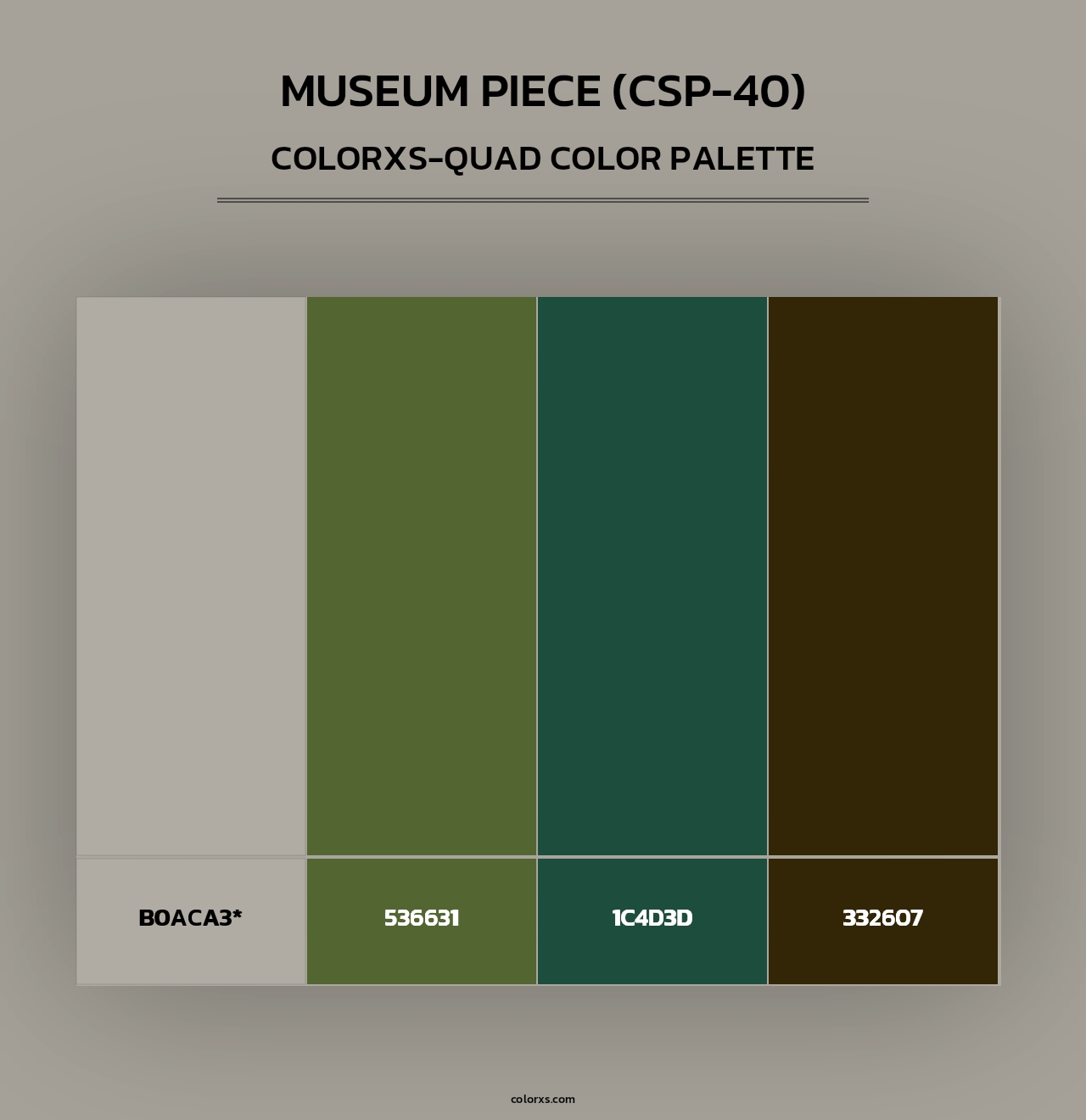 Museum Piece (CSP-40) - Colorxs Quad Palette