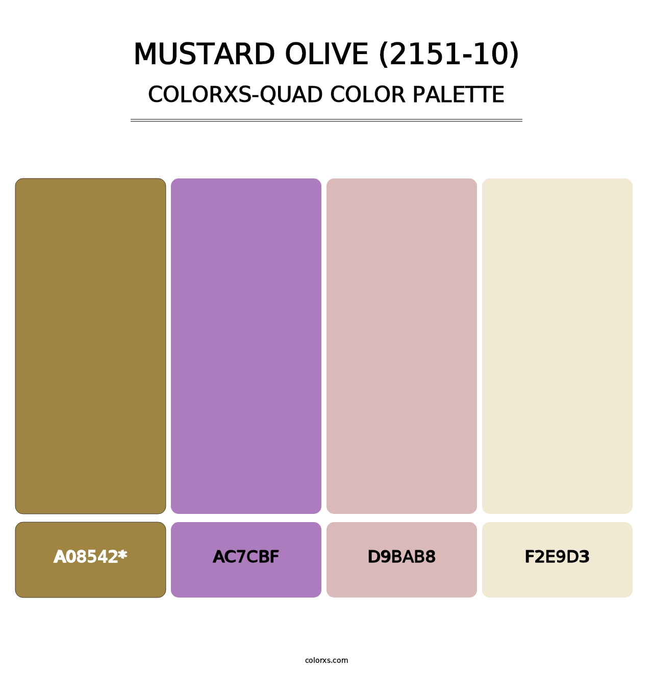 Mustard Olive (2151-10) - Colorxs Quad Palette