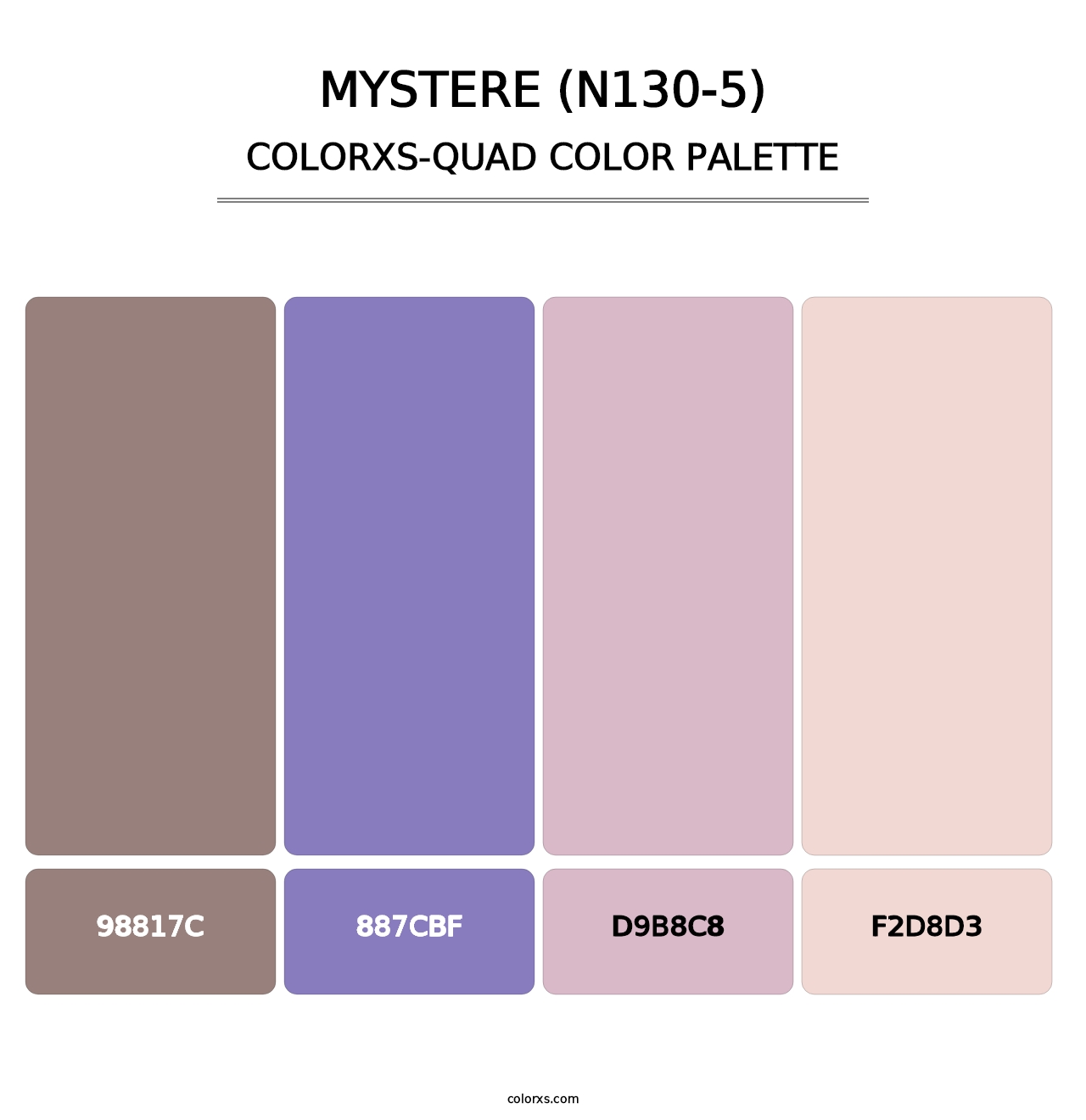 Mystere (N130-5) - Colorxs Quad Palette