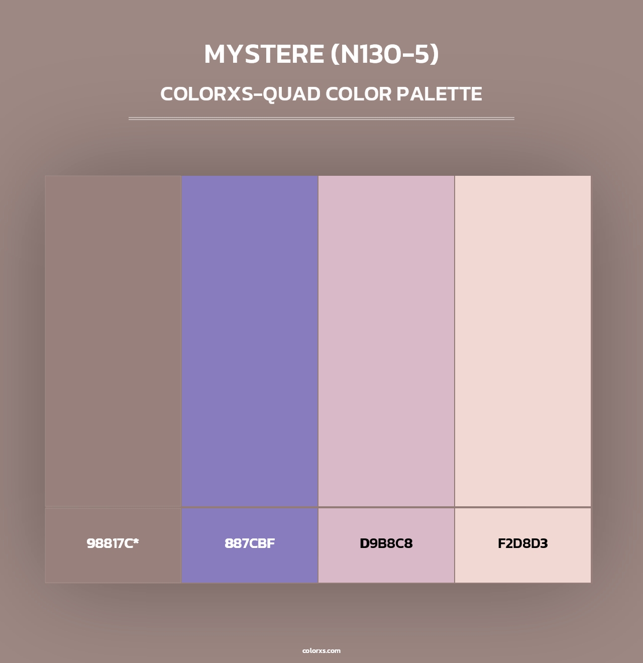 Mystere (N130-5) - Colorxs Quad Palette