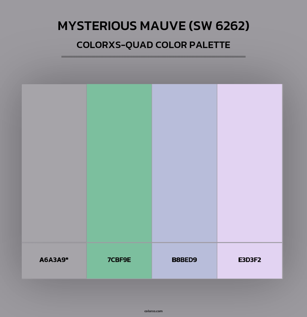 Mysterious Mauve (SW 6262) - Colorxs Quad Palette