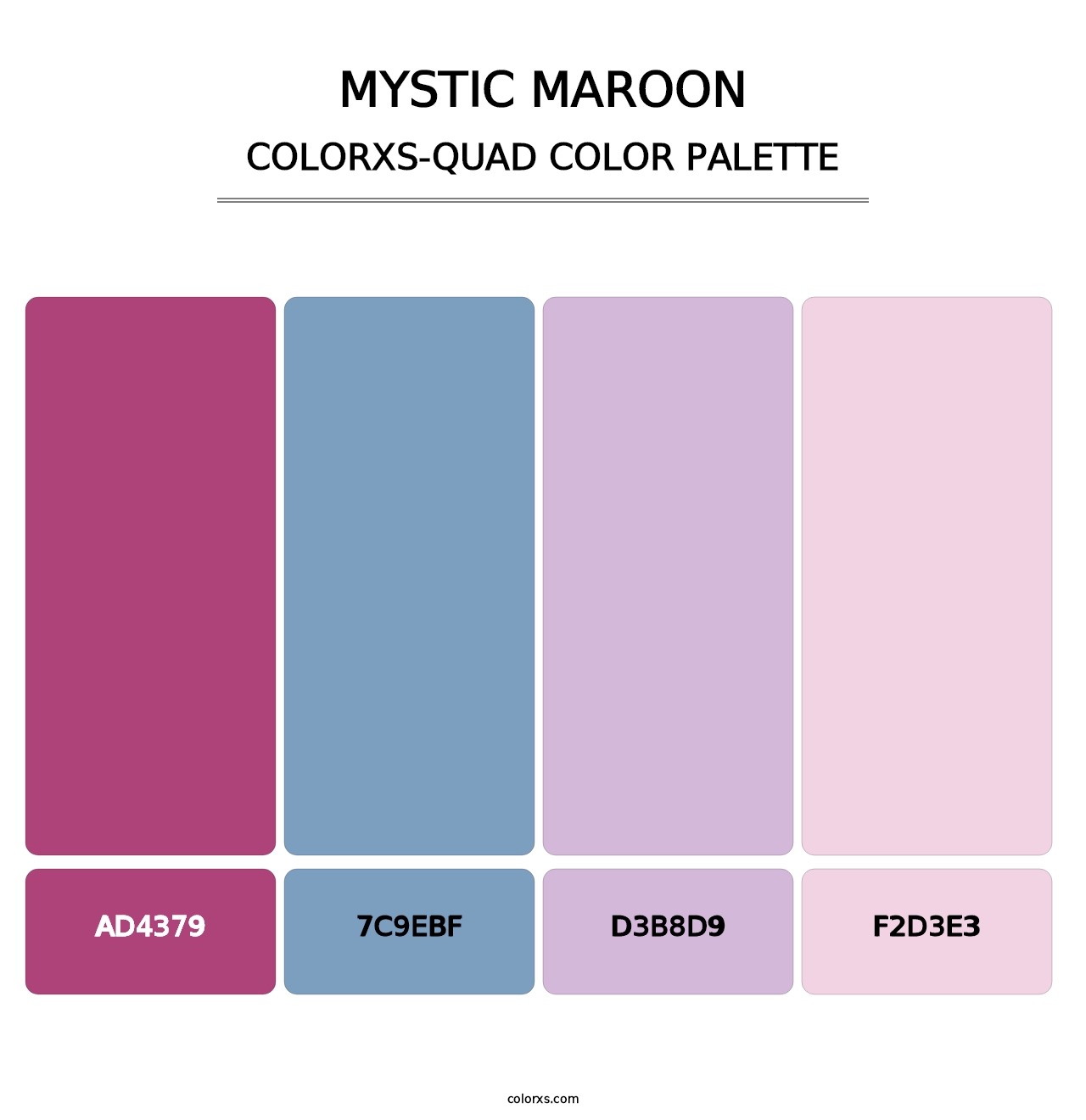 Mystic Maroon - Colorxs Quad Palette