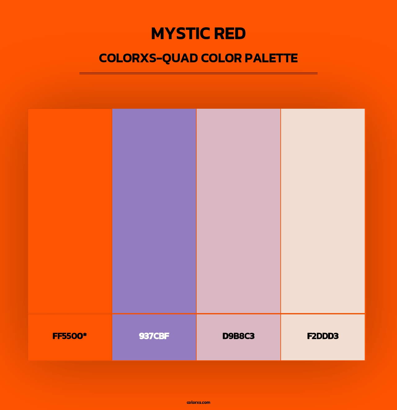 Mystic Red - Colorxs Quad Palette