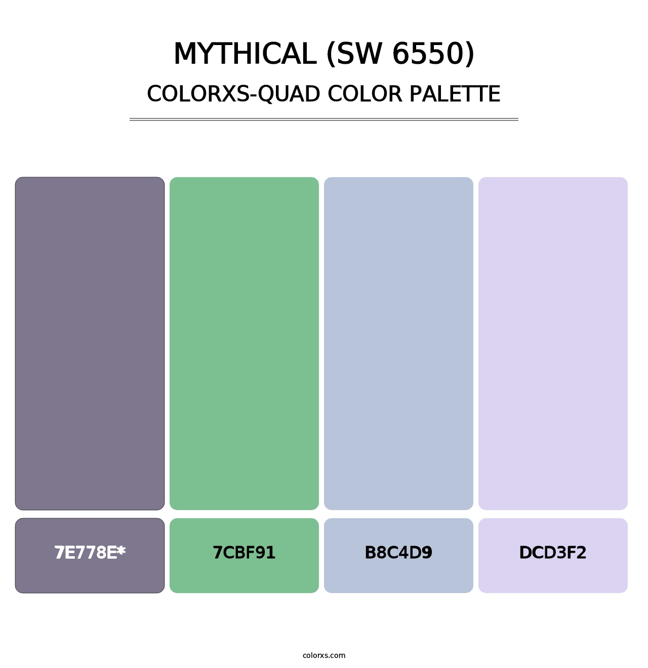 Mythical (SW 6550) - Colorxs Quad Palette