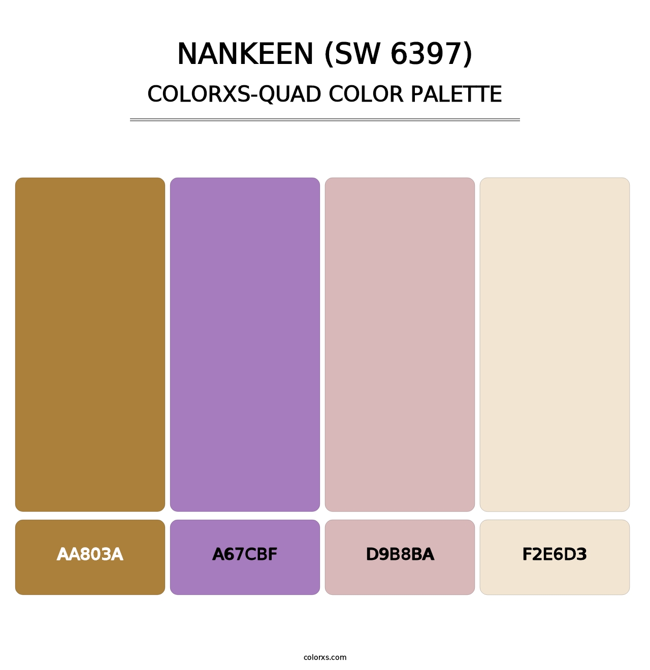 Nankeen (SW 6397) - Colorxs Quad Palette