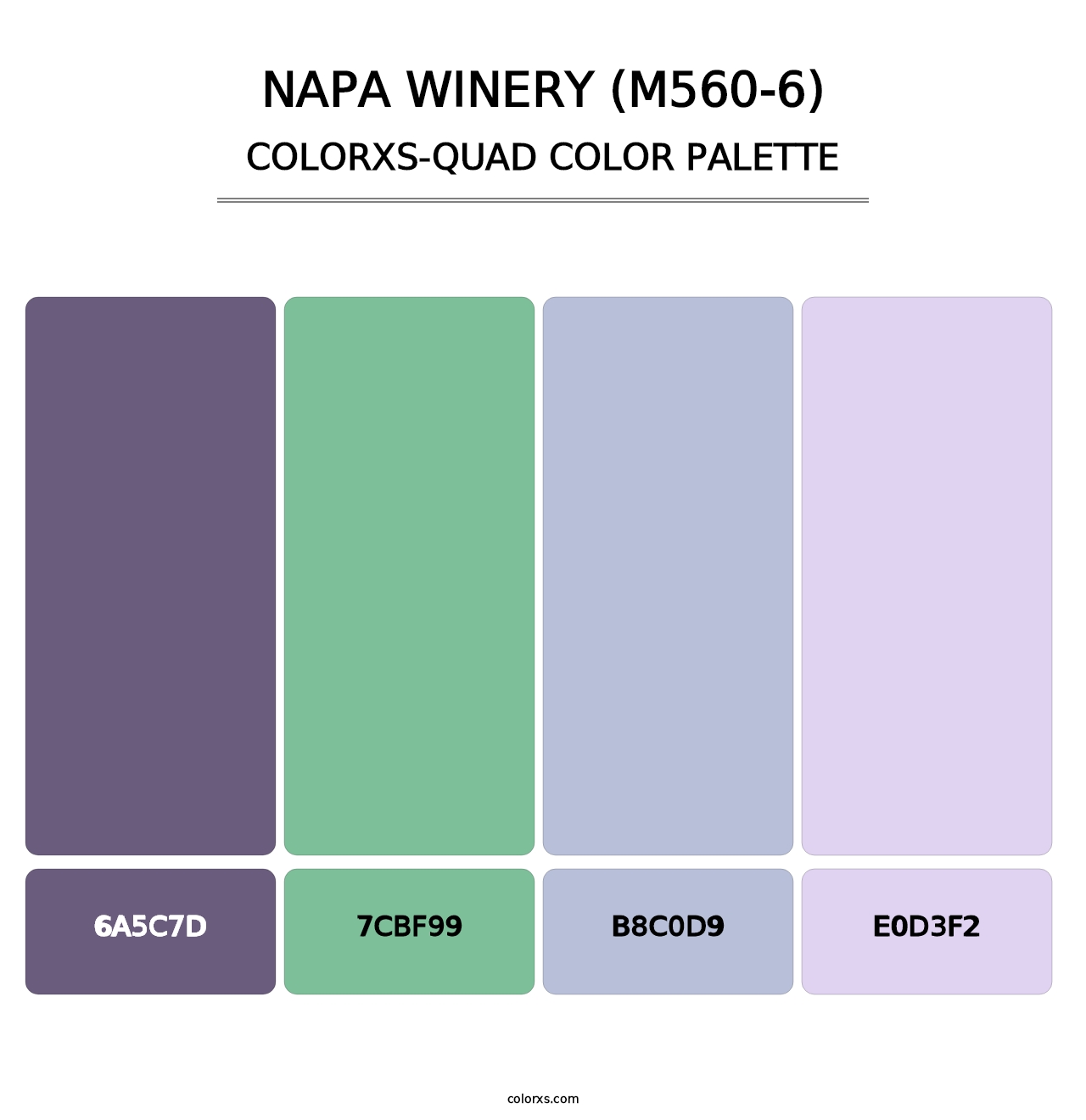 Napa Winery (M560-6) - Colorxs Quad Palette