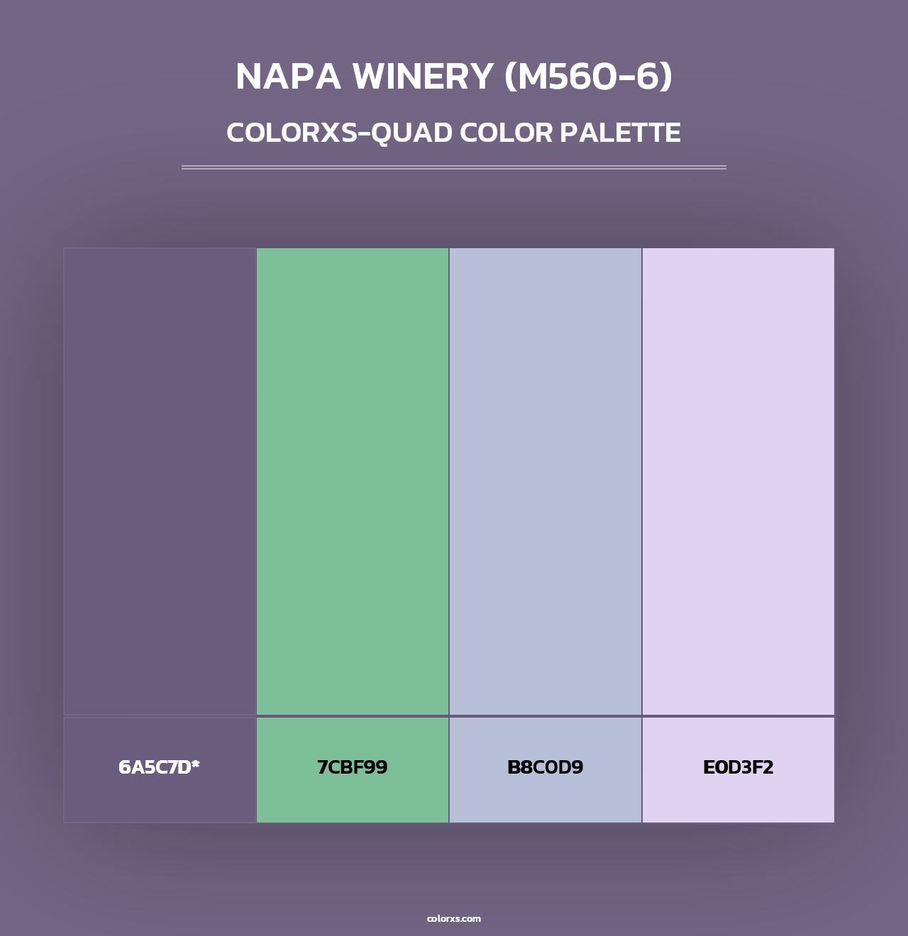 Napa Winery (M560-6) - Colorxs Quad Palette