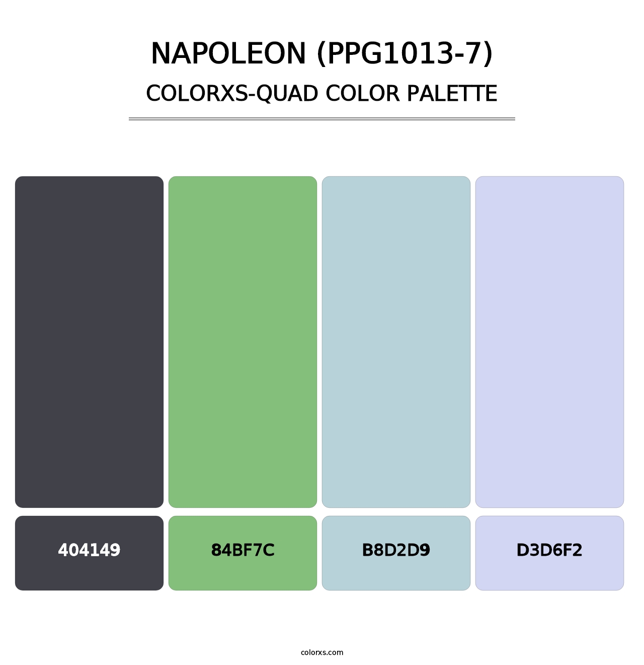 Napoleon (PPG1013-7) - Colorxs Quad Palette