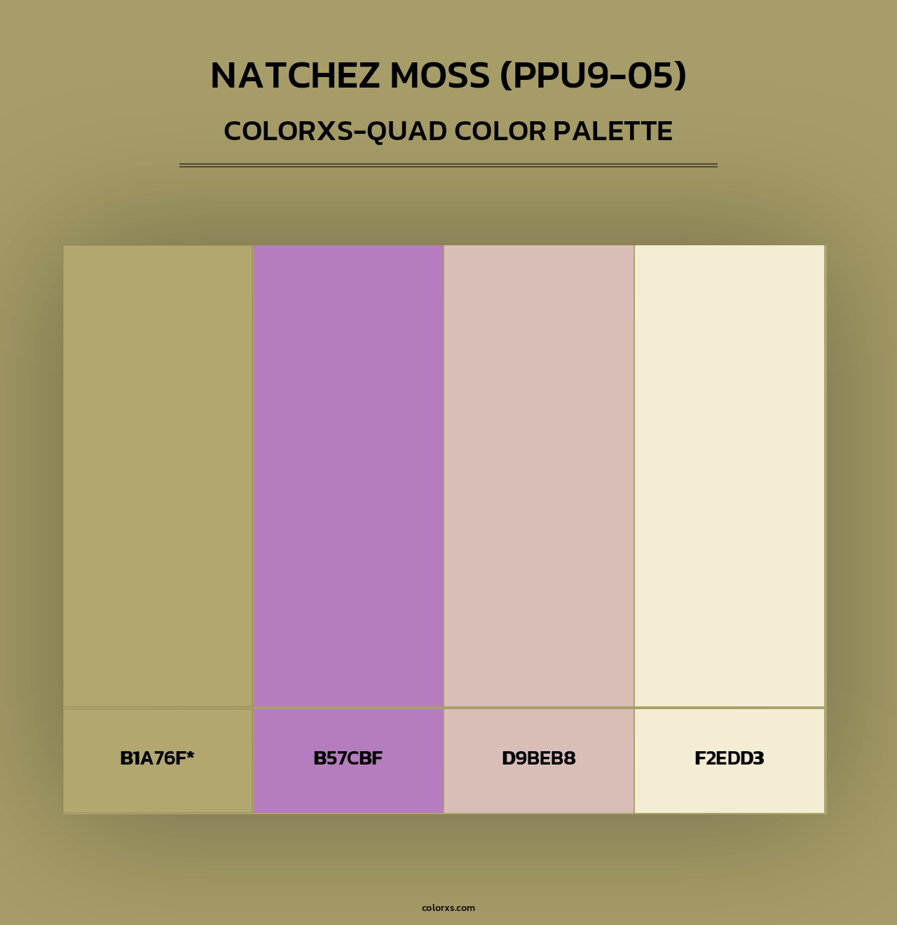 Natchez Moss (PPU9-05) - Colorxs Quad Palette