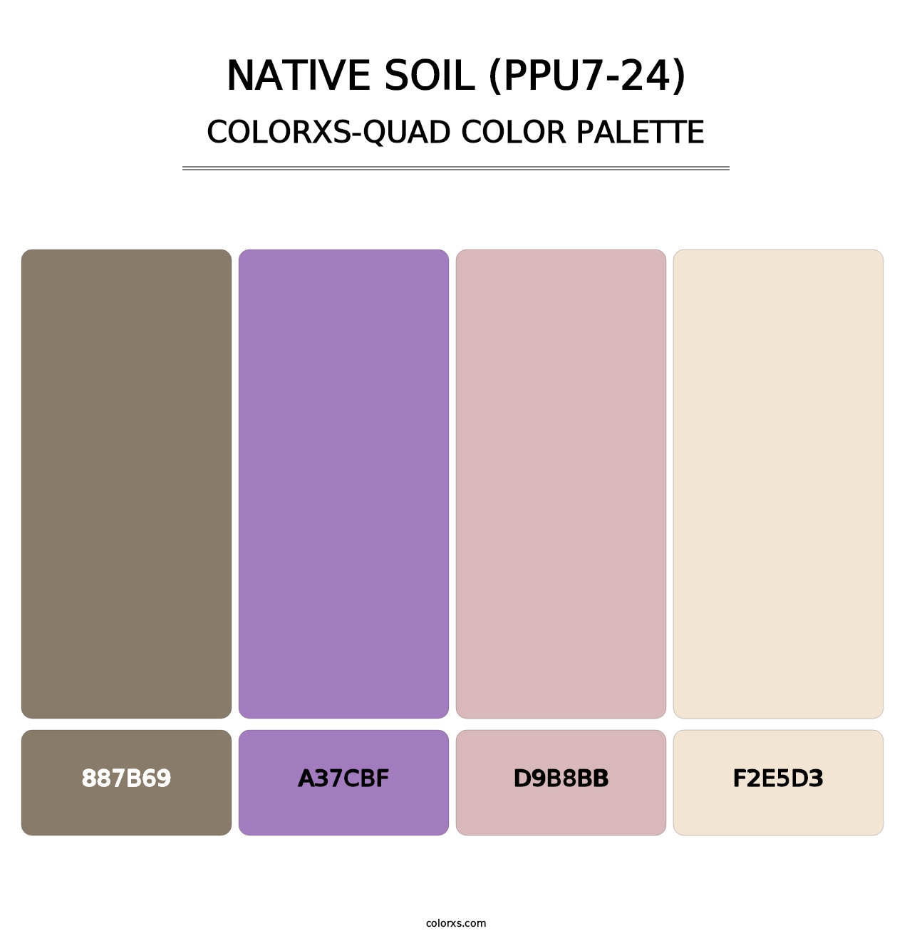 Native Soil (PPU7-24) - Colorxs Quad Palette