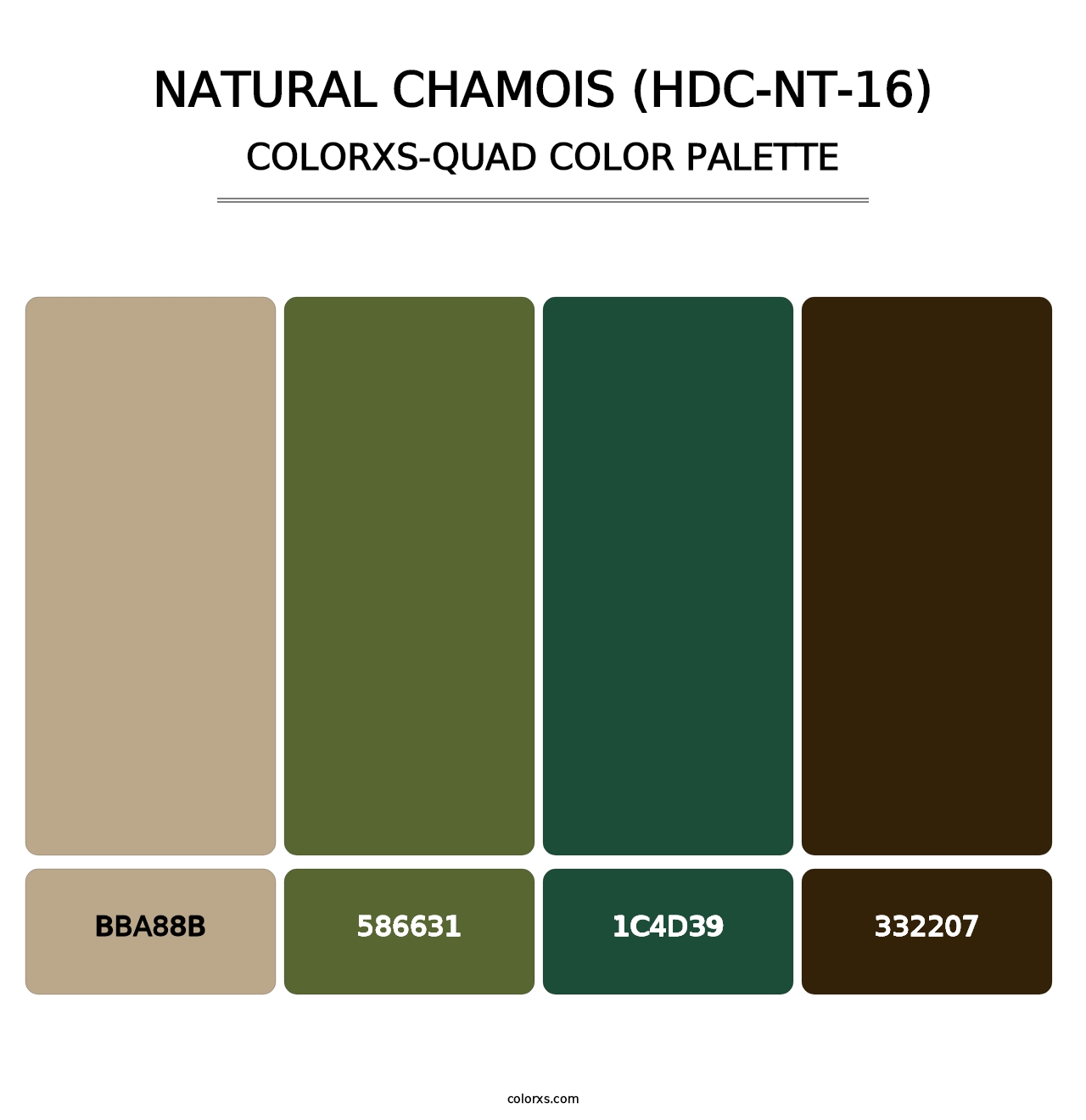 Natural Chamois (HDC-NT-16) - Colorxs Quad Palette