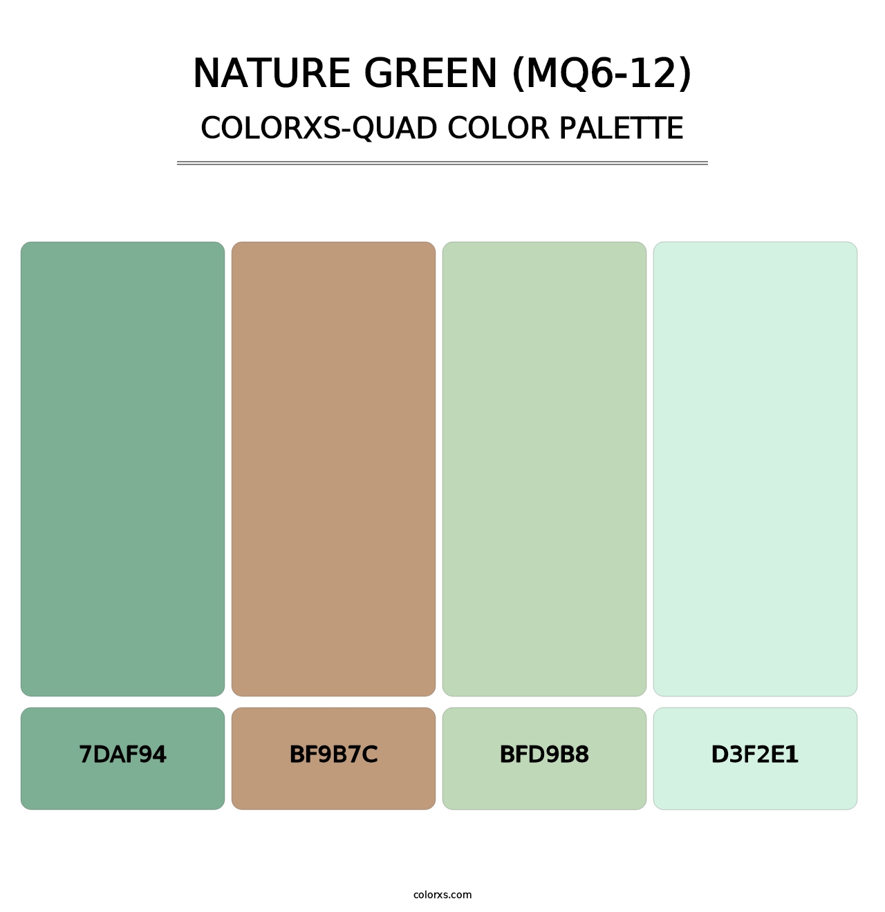 Nature Green (MQ6-12) - Colorxs Quad Palette