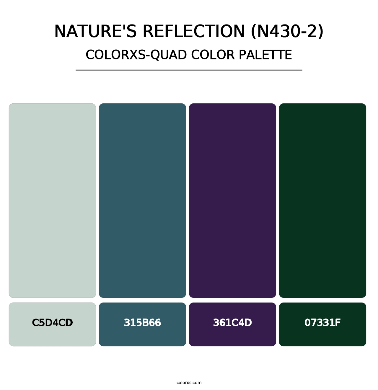 Nature'S Reflection (N430-2) - Colorxs Quad Palette