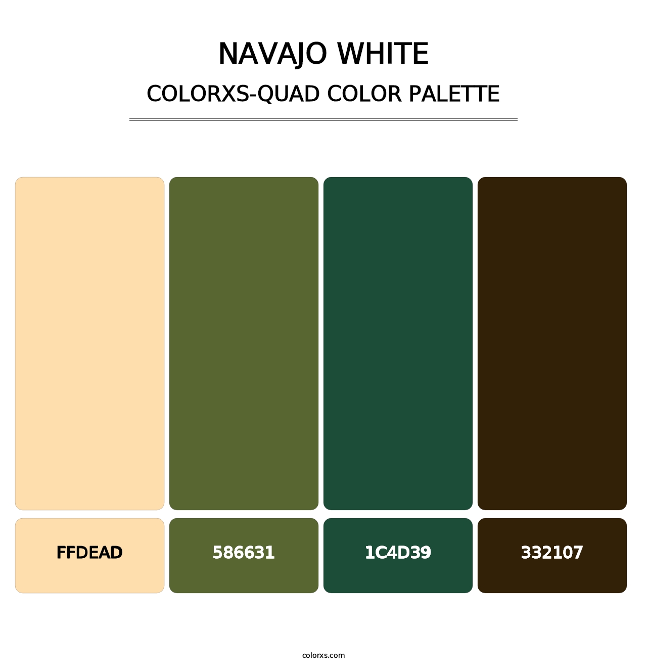 Navajo White - Colorxs Quad Palette