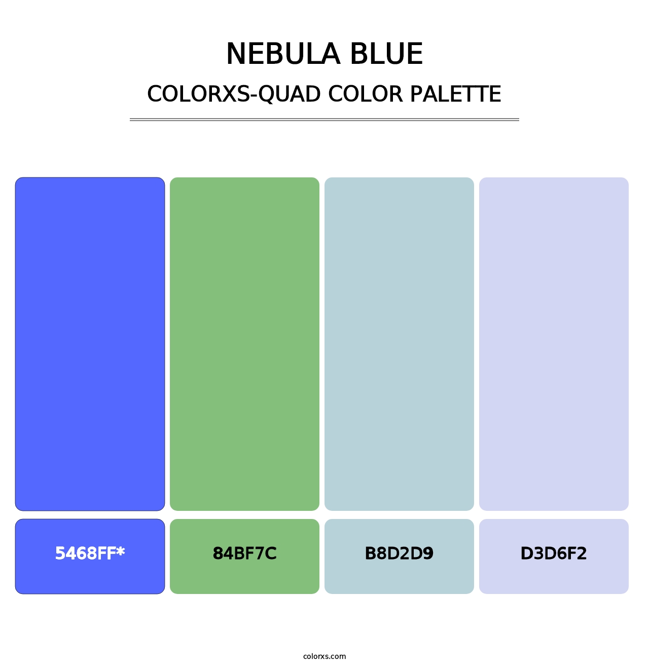 Nebula Blue - Colorxs Quad Palette