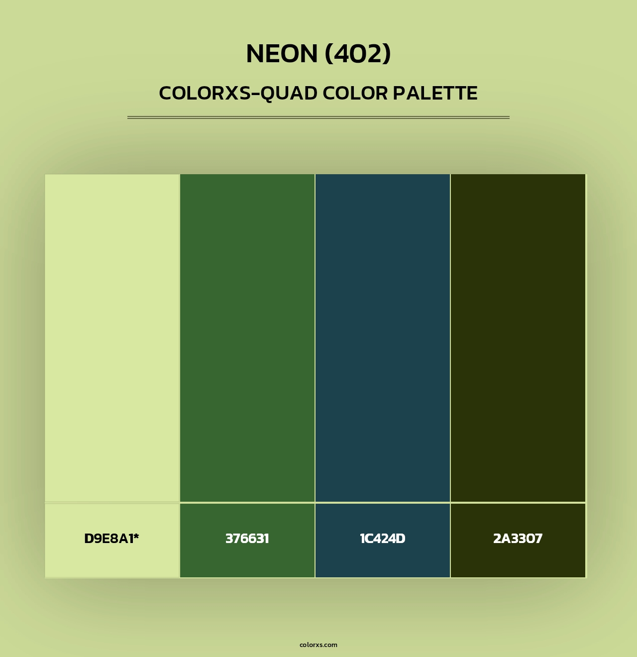 Neon (402) - Colorxs Quad Palette