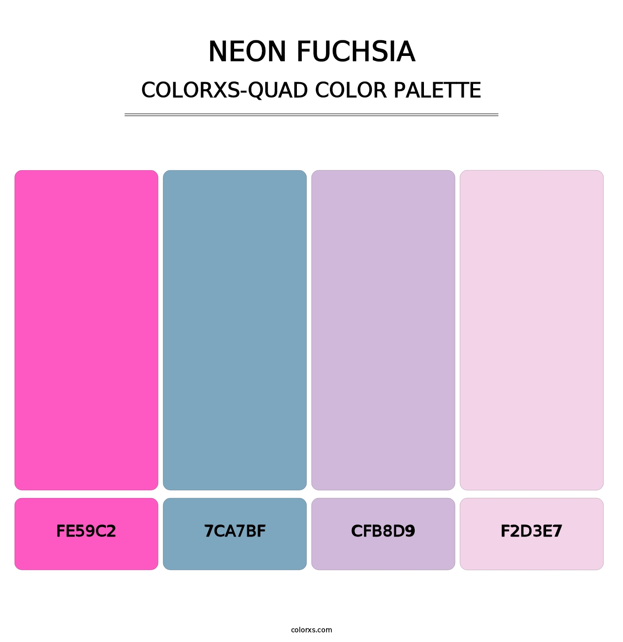 Neon Fuchsia - Colorxs Quad Palette