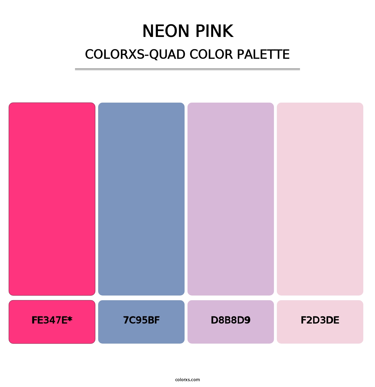 Neon Pink - Colorxs Quad Palette